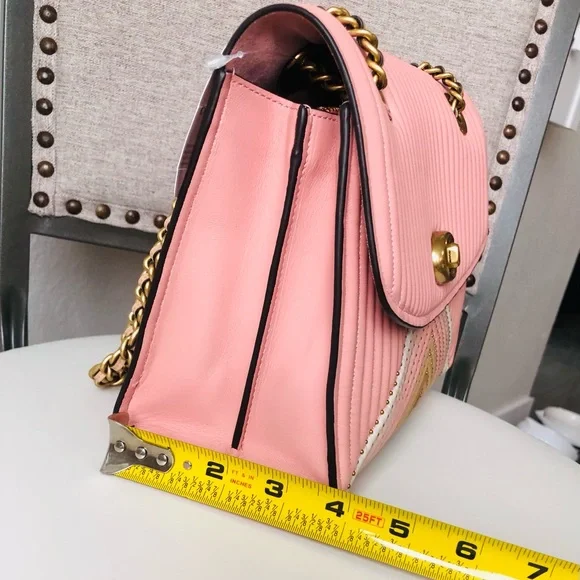 Gorgeous COACH Pink Quilted Leather Shoulder Bag - Picture 12 of 15